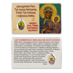 Karta Laminowana Matka Boża Częstochowska