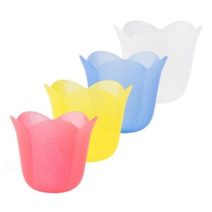 Lampion Plastik Tulipan Brokat