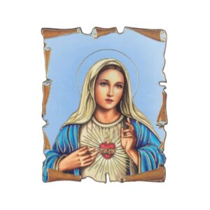 Magnes Serce Matki Bożej 7.5x6cm