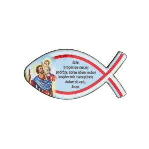 Modlitwa Kierowcy Drewno Rybka Niebieska
