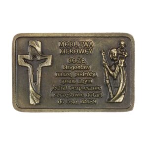 Modlitwa Kierowcy Metalowa Duża oksyda