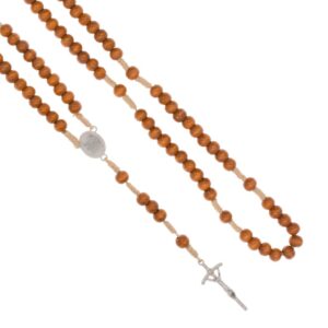 Różaniec drewnoSznurek 2xwklejka
