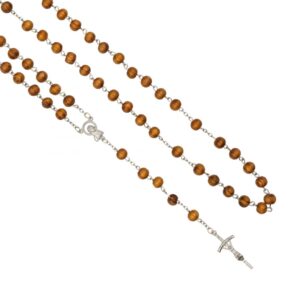 Różaniec Łańcuszek 8mm Drewno Sosnowe